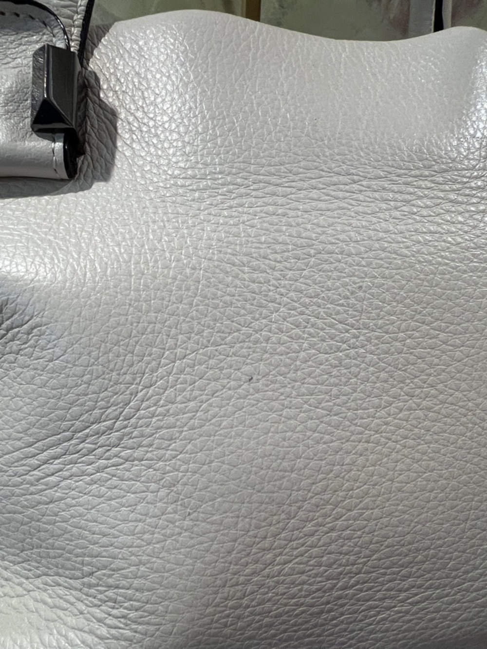 Elliott Lucca Cream Woven-Texture Satchel Crossbody Bag - Picture 7 of 17
